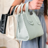 Marla Whipstitch Shaped Satchel