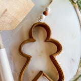 Hollow Tan Gingerbread Ornament