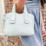 Marla Whipstitch Shaped Satchel