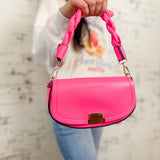 Nylah Flapover Crossbody with Woven Strap