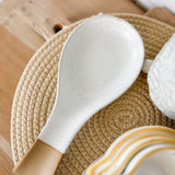 Two Tone Ceramic Spoon Rest