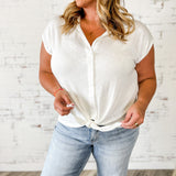 Short Sleeve Front Tie Top