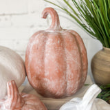 12” Orange Terracotta Pumpkin