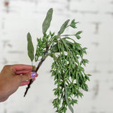16" Eucalyptus Leaf Spray