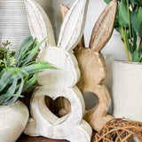 Large Mango Wood Cutout Rabbit