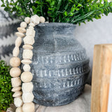 Terracotta Line Vase