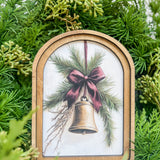 6 x 8" Arch Top Christmas Bell Framed Art