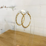 Gold Twist Hoops