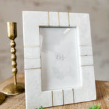 Wire Etched Marble Photo Frame