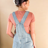 Mom Fit Vintage Wash Overalls