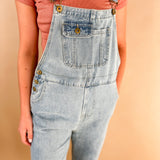 Mom Fit Vintage Wash Overalls
