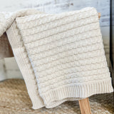 50x60 Cable Throw in Sand Color