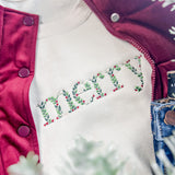 Merry Embroidered Crewneck