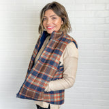 Harvest Trail Plaid Vest
