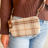 Autumn Plaid Wristlet