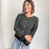 Midnight Stripe Cardigan