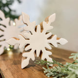 White Enamel Mango Snowflake