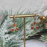 Color Pop Snowflake Hoops