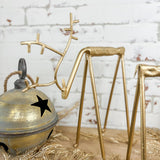 Gold Head Down Deer