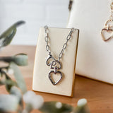 Silver Heartlock Necklace