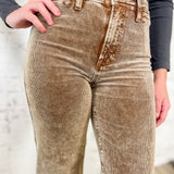 High Rise Crop Corduroy