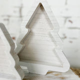 Large White Wash Tree Tray