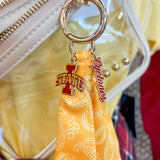 Iowa State Bandana Bag Charm