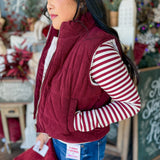 Mulberry Sherpa-Lined Corduroy Vest