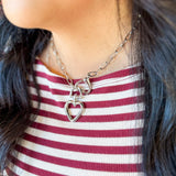 Silver Heartlock Necklace