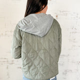 Quilted Button Up Jacket