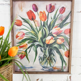 Tulips In Clear Vase - 16x20