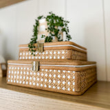 Wood Wicker Box
