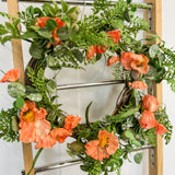 Poppy and Poppy Pod wreath