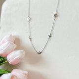 Simple Clover Charm Necklace
