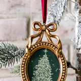 Gold Oval Frame Ornament