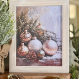 Four Bulbs And Pine Frame