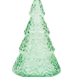 7.5, 9.5" Sage Glass Tree