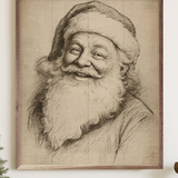 16x20" Santa Claus Linocut