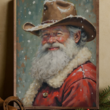 10x16" Cowboy Claus Portrait