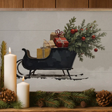 24x16" Black Sleigh