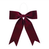 16" Burgundy Velvet Bow Ornament