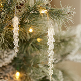 4"/6" Glass Icicle Ornament