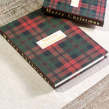 11.5" Buffalo Plaid Christmas Notebook