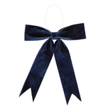 13" Navy Bow Ornament