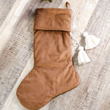 22" Nutmeg Velvet Stocking