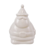4" Santa Shaped Stoneware Light