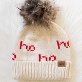 Red Ho Ho Ho Pom Hat