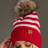 Red & Pink Stripe Hat