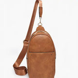 Pamela Sling Bag with Double Zip & Removable Strap