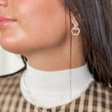 Pearl Cluster Hoop Earrings